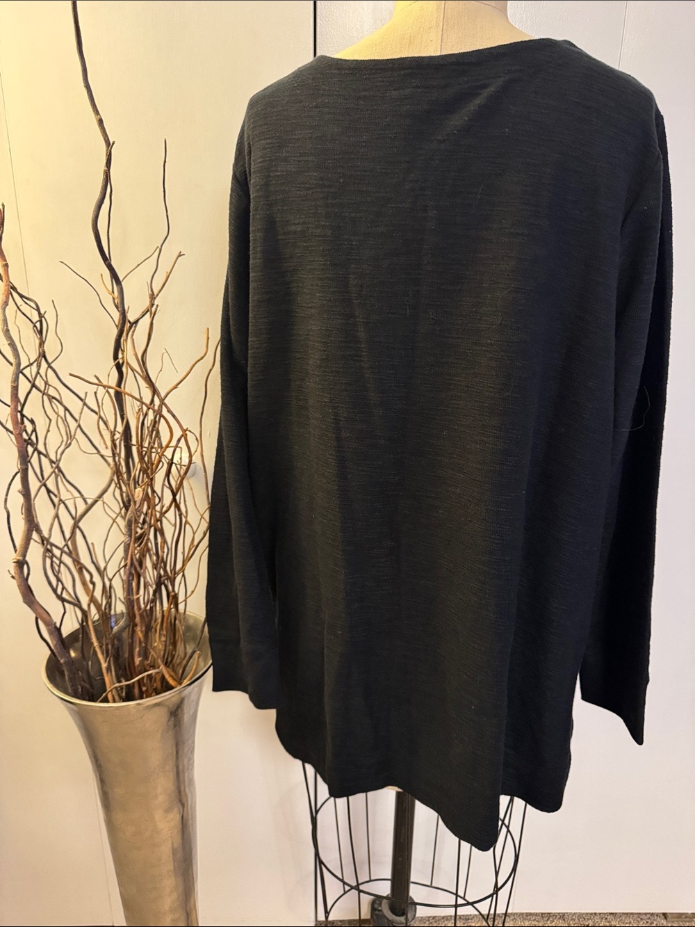 J. Jill Black Long-Sleeve Pocket Tunic - Picture 4 of 6